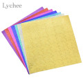 Lychee Life 40pcs Laser Shinning Origami Paper DIY Kids Folded Paper Craft Scrapbooking Decoration Card Making Art Paper