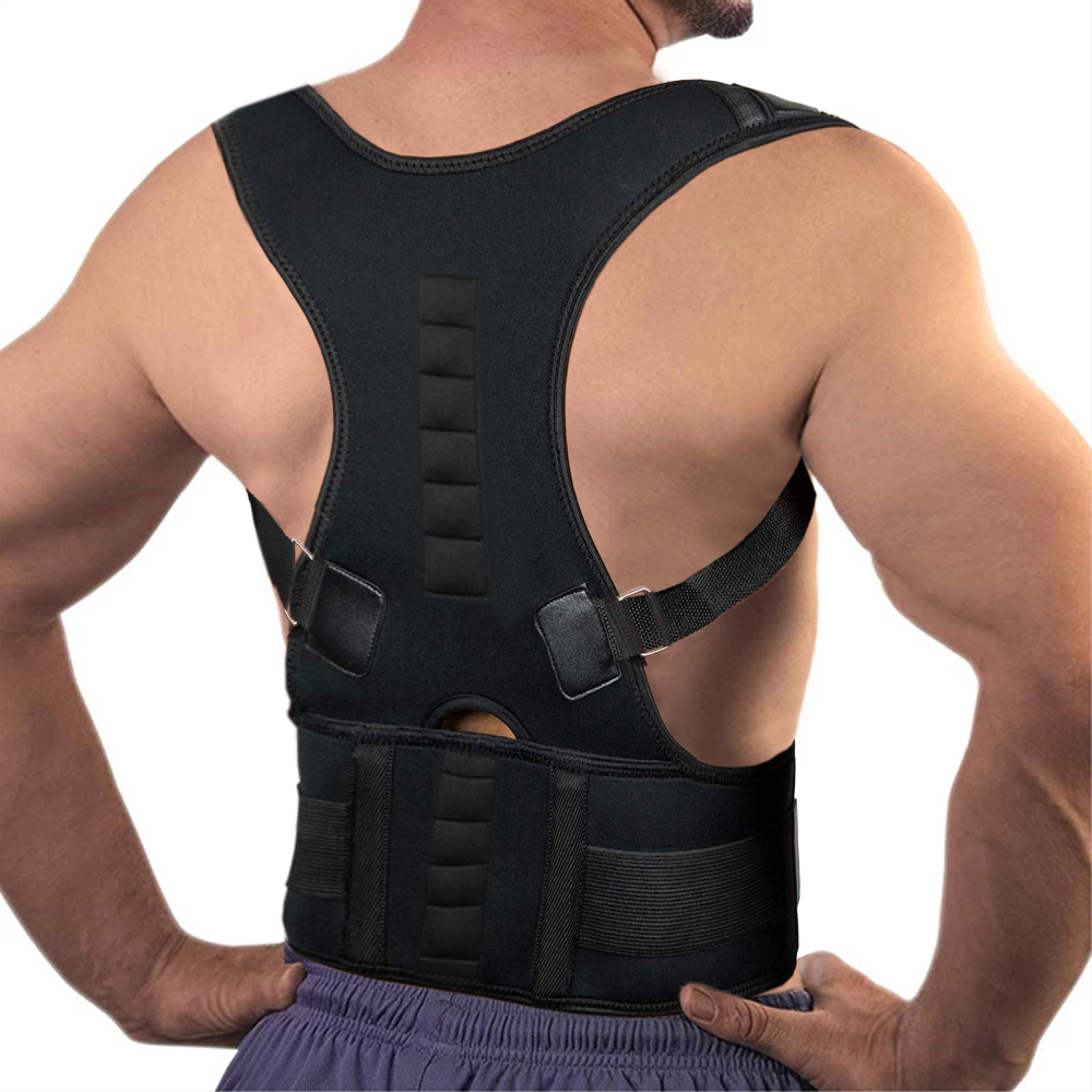 Magnetic Posture Correction Waist Shoulder Chest Back Support Belt Posture Kyphosis Correcting Band Shaping Back Corset Brace