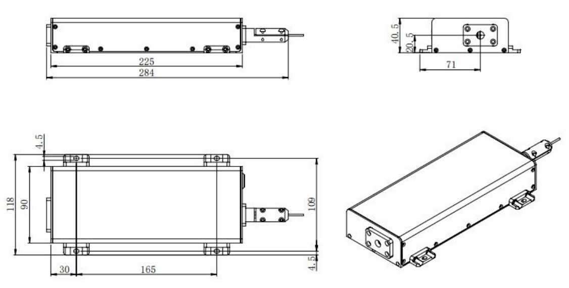 507nm fiber laser small size