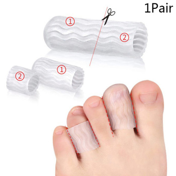 1 Pair Silicone Gel Little Toe Tube Corns Blisters Corrector Protector Gel Bunion Toe Finger Protection Foot Care Tool