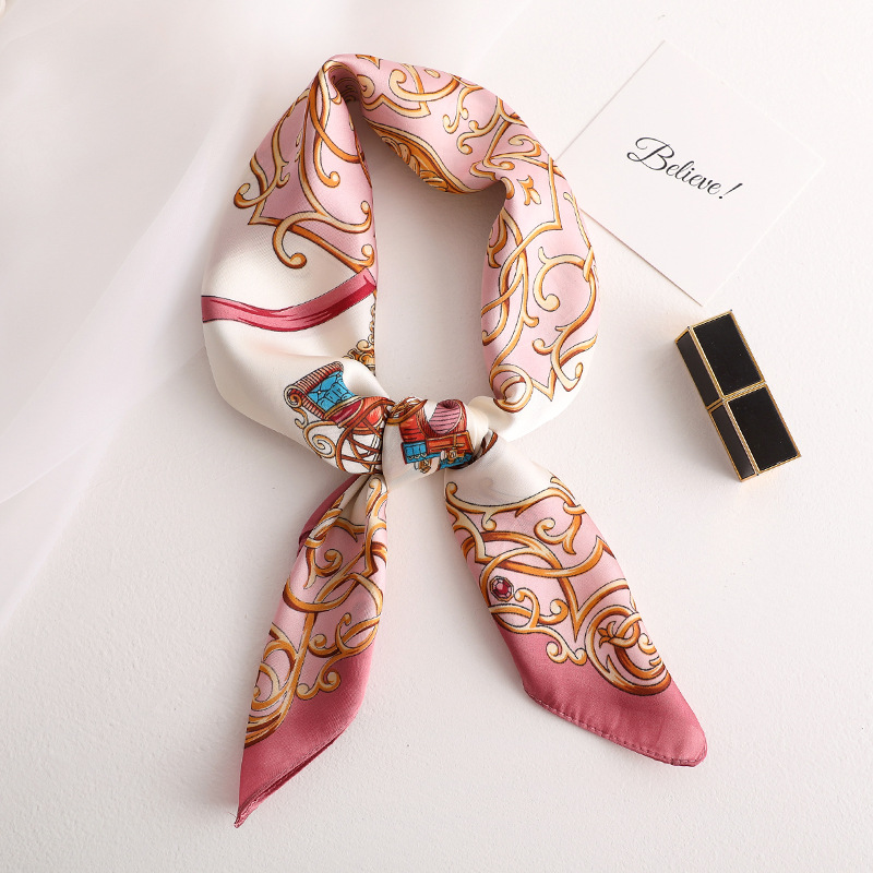 2020 New style Fashion Spring and summer lady Sunscreen Square shawl women's quality silk scarves beach printing silk headscarf