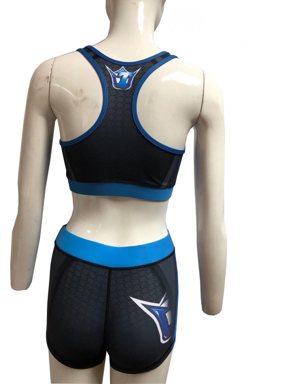 blue cheerleader outfit