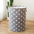 Bedroom Toy Clothes Canvas Storage Bag Container Folding Laundry Basket Bucket