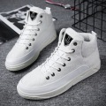 High Top Sneakers Men Hemp Upper Breathable Black White Shoes Fashion Brand Footwear Men's Casual Shoes