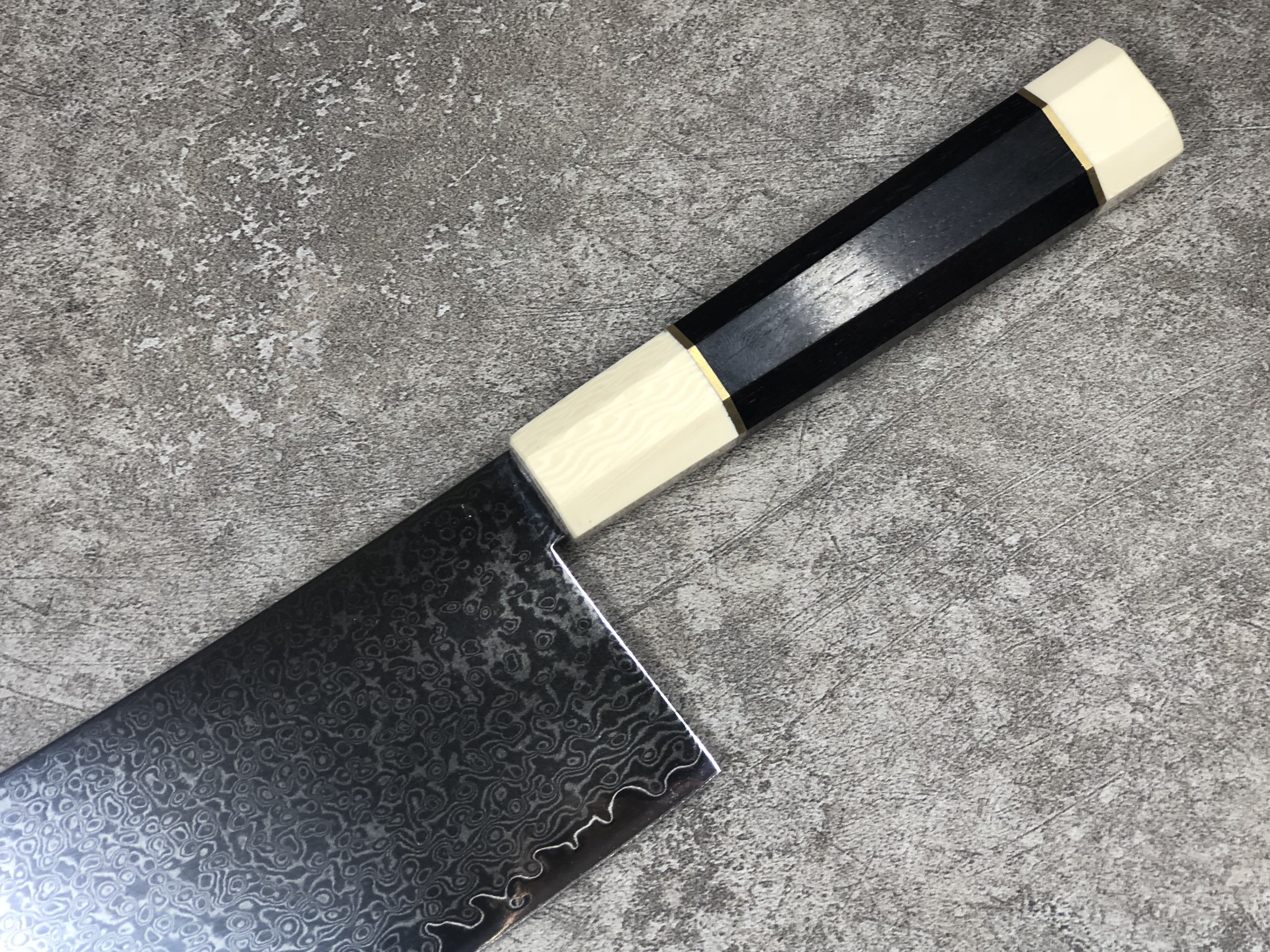 8 Inch VG10 Damascus Steel Nakiri Knife Ebony Handle Japanese Chef Knife Chinese Cleaver Cooking Knives Kitchen Cutlery