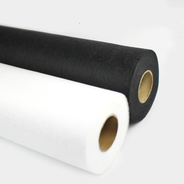 1 meter White and Black Non-woven Fabric Interlinings Iron On Sewing Patchwork Single-sided Adhesive Linings