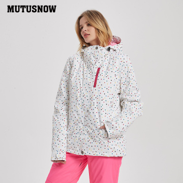 Women Ski Jacket Windproof Waterproof Breathable Thicken Clothes Female Snow Skiing Coat Winter Wear -30 Degree Snowboard Jacket