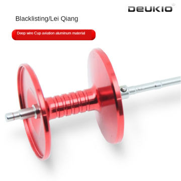 DEUKIO Fishing Reel Accessories Metal Aviation Aluminum Deep Line Cup Red Luya Drop Wheel Modification DIY Parts Bait Casting