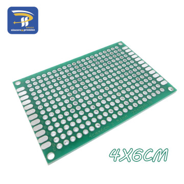 1pcs 4x6 cm PROTOTYPE PCB 4*6 panel double coating/tinning PCB Universal Board double Sided PCB 2.54MM board