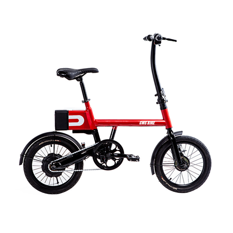 Variable Speed Electric Bicycle 16 Inch Lithium Battery Ebike 36V Mens Electric Bike Aluminum Alloy Folding Small Electro Bike