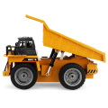 1/18 Huina 1540 Rc Dump Truck Remote Control Excavator Toys Alloy RC Model Toy Engineering Vehicle Kids Cars