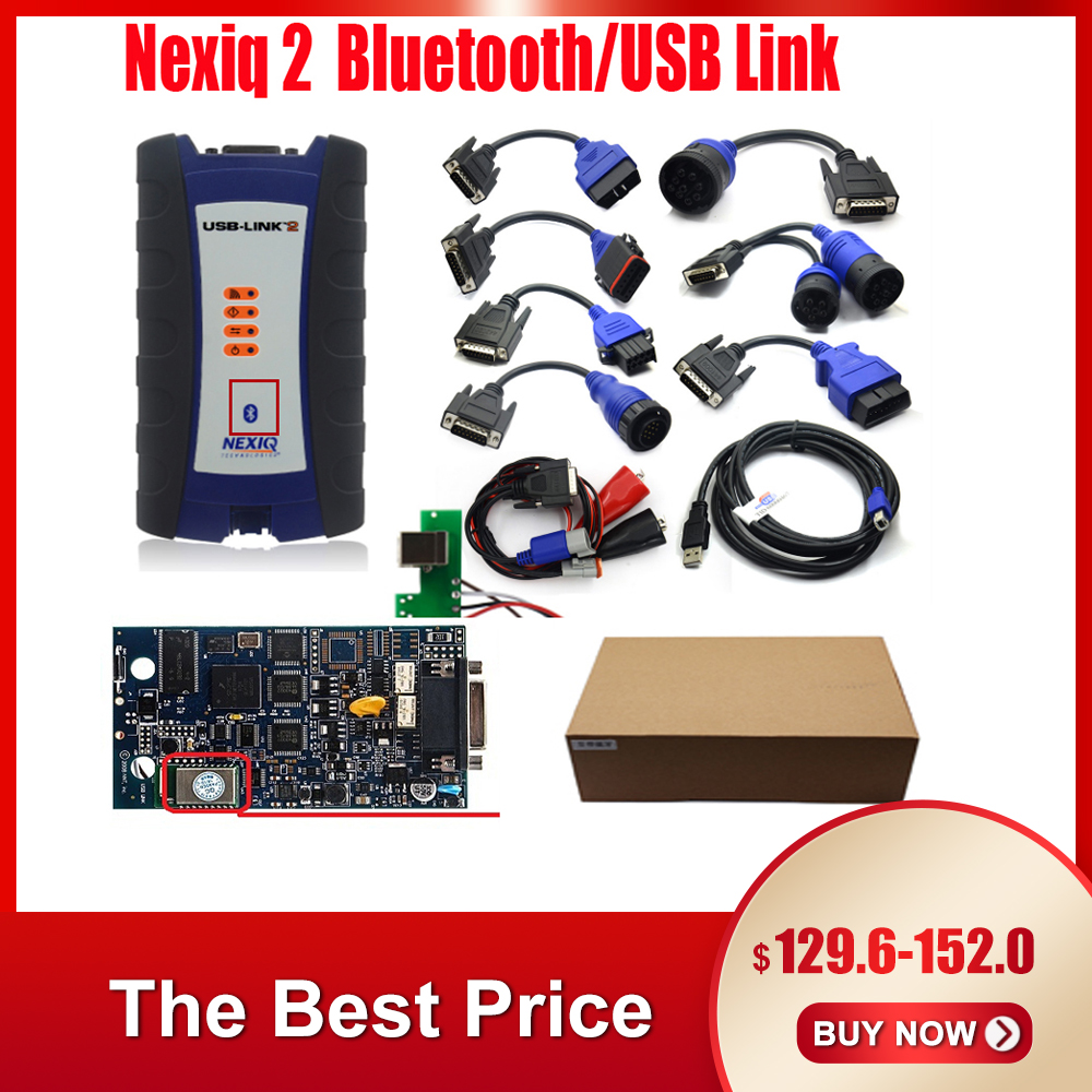 USB Bluetooth Diesel Truck OBD Fault Diagnostics Detector for NEXIQ 2 USB Link Truck Diagnostic Scanner