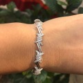 top new Fashion better Barbed Wire Bangle Twist Thorns Geometric Creative Bracelet for Men & Women