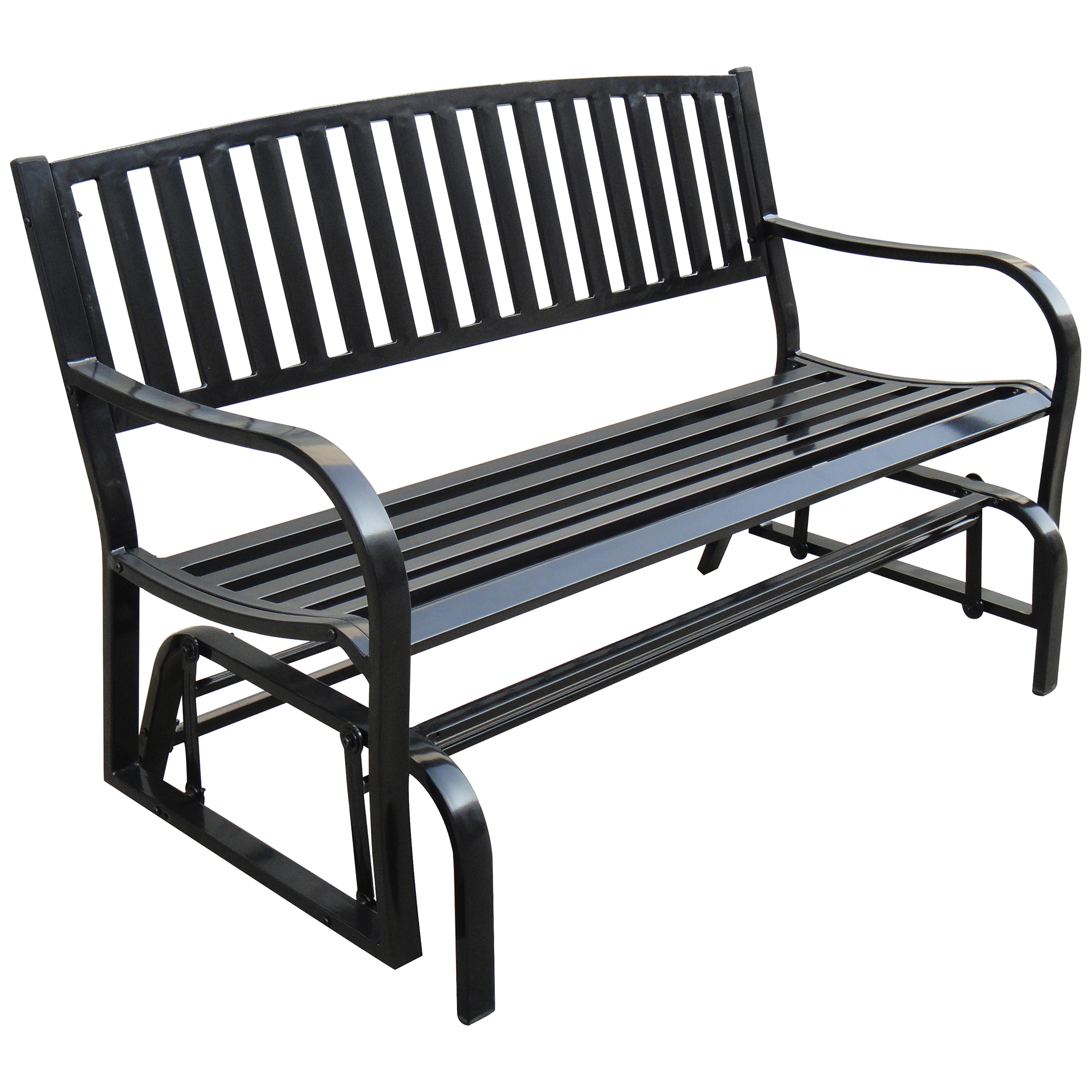 ABBLE GARDEN DOUBLE SEAT STEEL GLIDER BENCH