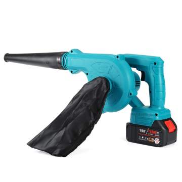 21V Cordless Blower Electric Air Blower Vacuum Cleannig Blower Leaf Computer Dust Collector Power Tool with 19800mAh Battery