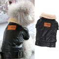 Soft Winter Pitbull Jacket Black Red yorkshire terrier clothes XS S 6L7L Pet Dog Terrier Puppy Cat Outfit Apparel Warm Accessory