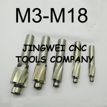 HSS Counterbore End Mill M3 M4 M5 M6 M8 M10 M12 M14 M16 M18 with pilot countersink, Countersink drill