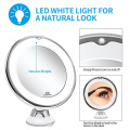 LED Mirror Flexible Makeup Mirror with Led Light Vanity Mirrors 10X Magnifying Mirrors Cosmetic Suction Cup Bathroom Mirror