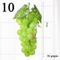 Artificial Fruit Fake Green Grapes Plastic Fake Decorative Fruit Lifelike Home Wedding Party Garden Decor Mini Simulation Fruit