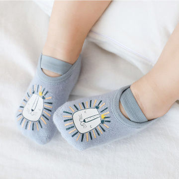Newborn Baby Anti-slip Socks Boys Girls Infant Cotton Cute Sock Children Non Slip Cartoon Animal Warm Socks