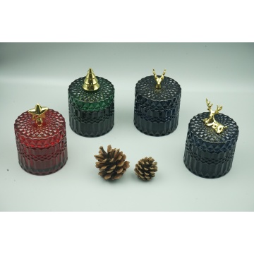 Luxury Christmas Glass Candle Jar