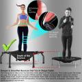 Rimdoc 48inch Fitness Exercise Trampoline W/Bar Handle 3 Levels Height Adjustable Jumping Cardio TRANER Workout Jumping Fitness