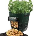 Potato Cultivation Moisturizing Bag With Side Windows Fill The With Soil Or Compost Kitchen Supplies