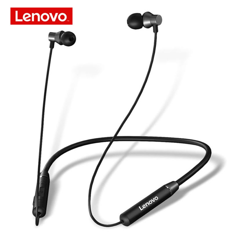 Lenovo Earphones Bluetooth Wireless Stereo Sports IPX5 Waterproof Sport Earbud Headset Noise Reduction Magnetic Runing Headset