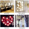 LEADLY Makeup Mirror Lights 2 6 10 14 Led Light Up Mirror Hand Sensor Mirror Lamp Makeup Mirror Light Bulb Dimming Light String