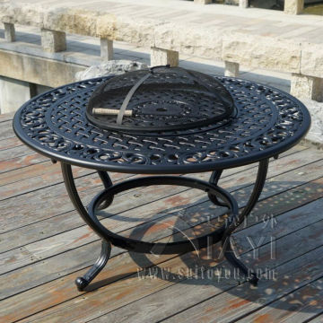 BBQ table Cast aluminum table for garden chair Outdoor furniture popular in size 106cm .