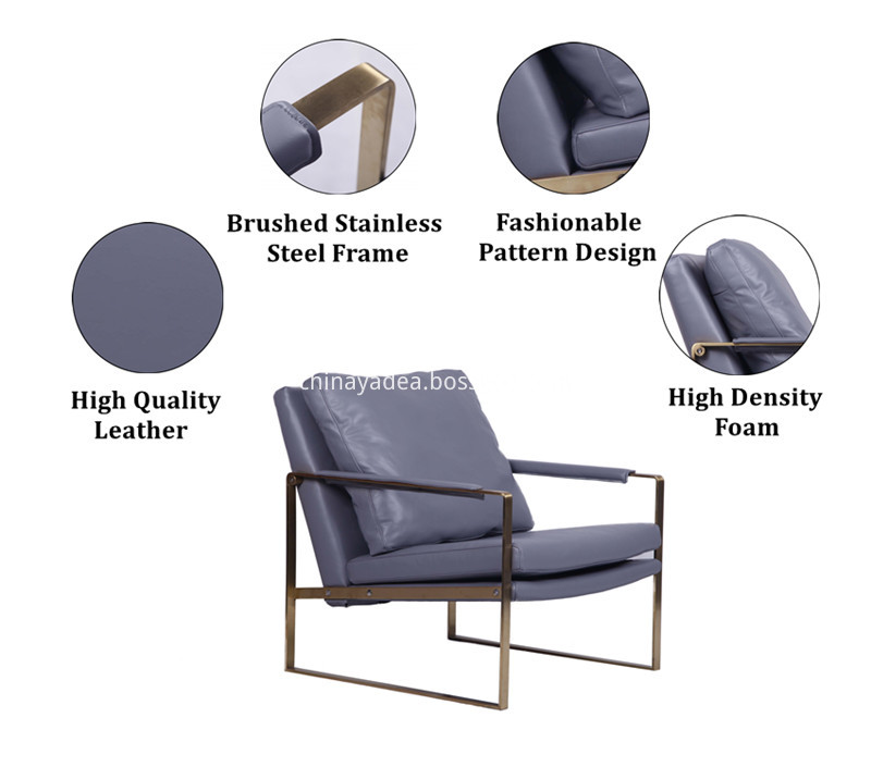 zara leather lounge chair
