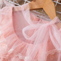 Lace Girls Dress Brand Bow Ribbons Autumn Princess Dress Girls Wedding Dress 3-8Years Kids Dresses Children Ceremony Prom Gown