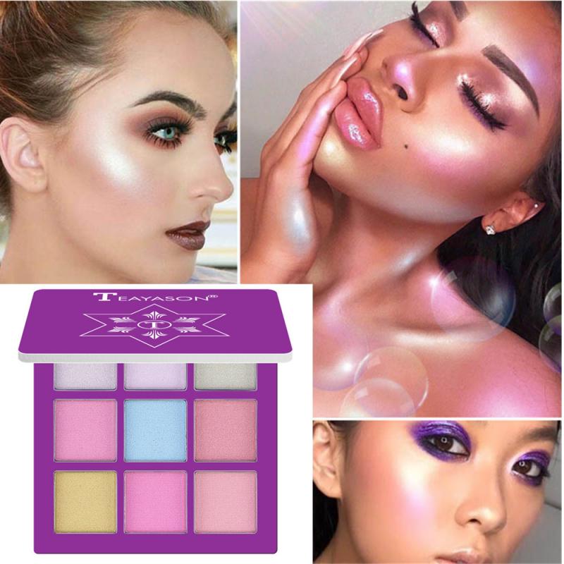 2020 9 Color Glitter Matte Eyeshadow Palette Earth Color Makeup Glitter Pigment Smoky Eyeshadow Palette Glitter Cosmetics TXTB1