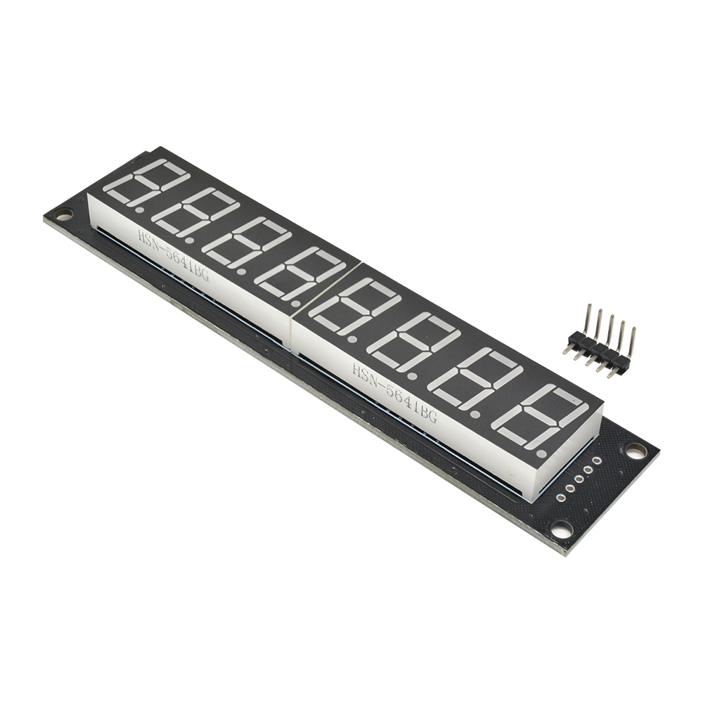 0.56 Inch 8 Digit 7 Segment LED Digital Tube Module 3-Pin Digital I/O Connection Display Module 74HC595 Controller for Arduino