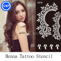 6pcs/lot Temporary Tattoo Stencils sheets for Henna tattoo paste reusable Template professional new glitter Painting supplies