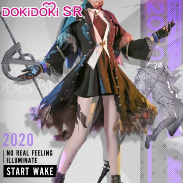 DokiDoki-SR Game Arknights Rhodes Island Lapland Cosplay Costume Women Game Arknights Cosplay Costume Halloween Lappland