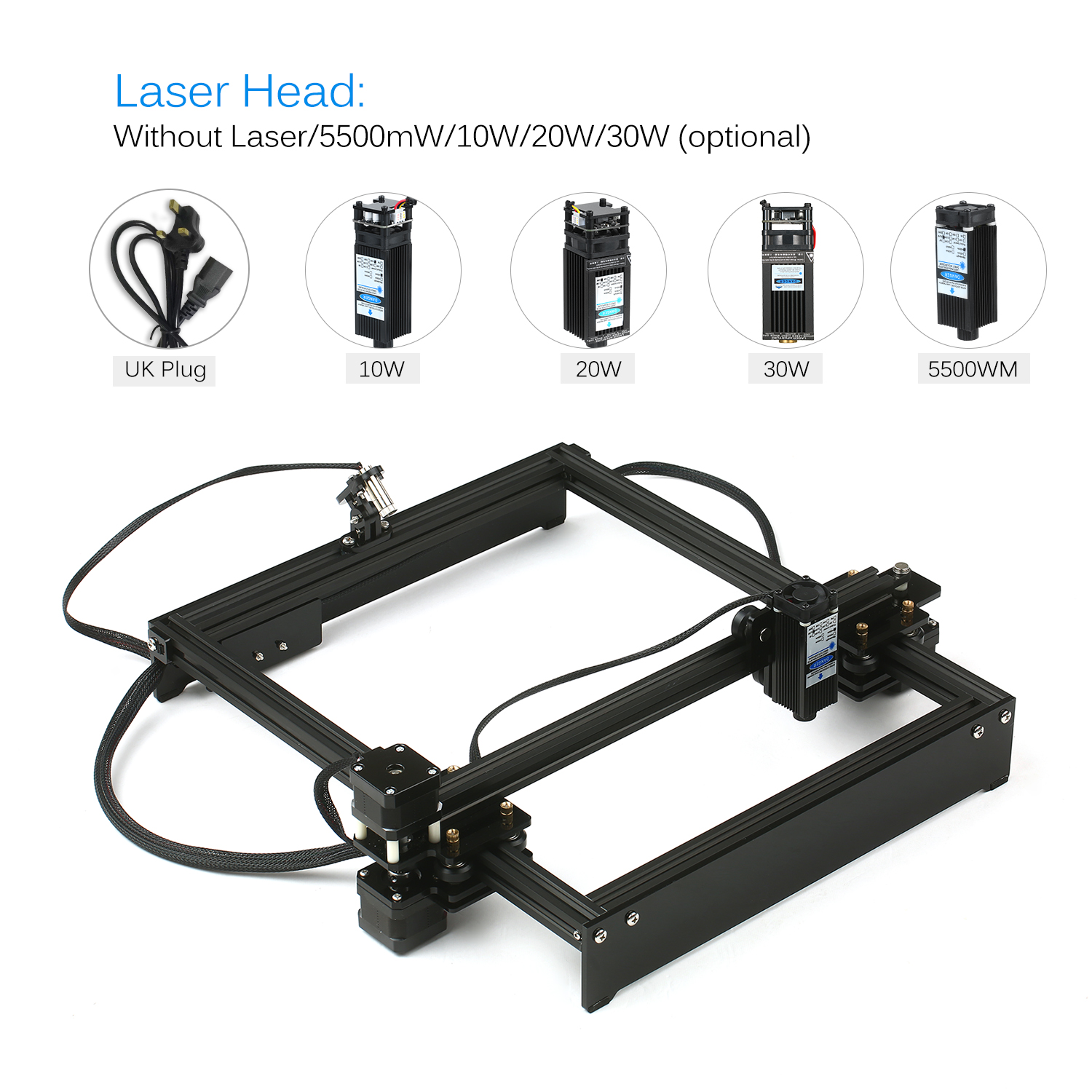 Laser Engraving Machine Off-Line Control Desktop DIY Laser Engraver Cutter Laser Logo Mark Printer Working Area 280*230mm