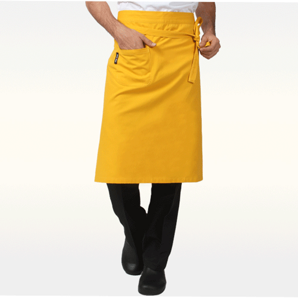 New Kitchen Cooking Aprons Work Dining Half-length Waist Unisex Apron Catering Chefs Hotel Waiters Uniform Essential Supplies