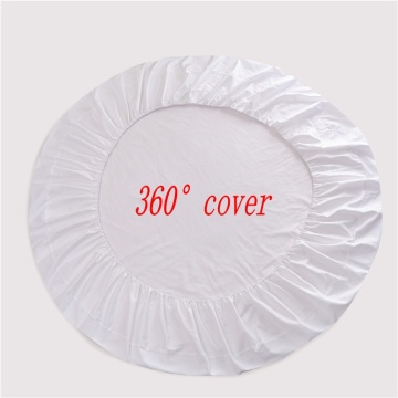 Round Elastic Fitted Sheet Solid Color Home Bed Sheets Cotton Bed Linen Theme hotel round bed sheets