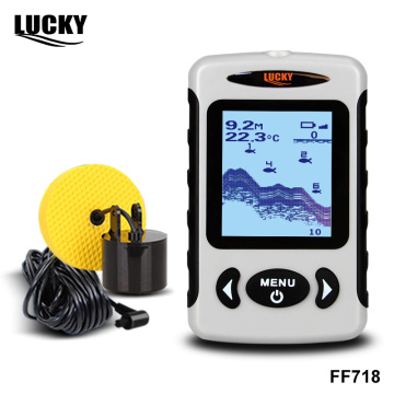Lucky FF718 Top Quality Portabl Fish Finder Sonar Wired Fish Depth Finder Alarm 100M Fishing Tackle
