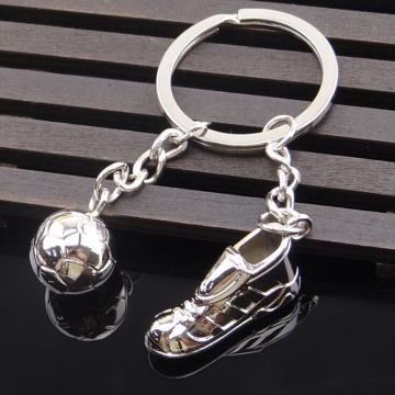 HWetR Key Chain Ring Soccer Shoes Football Ball Stainless Steel Metal Party Gift Car Bag Decor Hot New Kid Game Toy