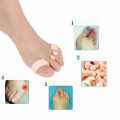 2pcs Toe Separators Silicone Elastic Corrector Straighteners Toe Spacers Bunion Relief To Bunion Hallux Valgus Foot