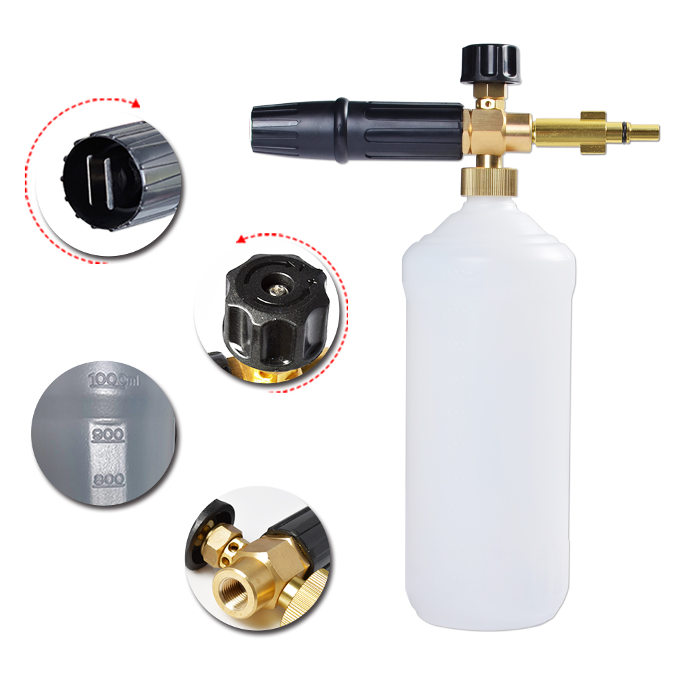 High Pressure Soap Foamer Foam Cannon Car Foam Bottle Sprayer Foam Maker for Makita Mac Allister Skil 0760 High Pressure Washer