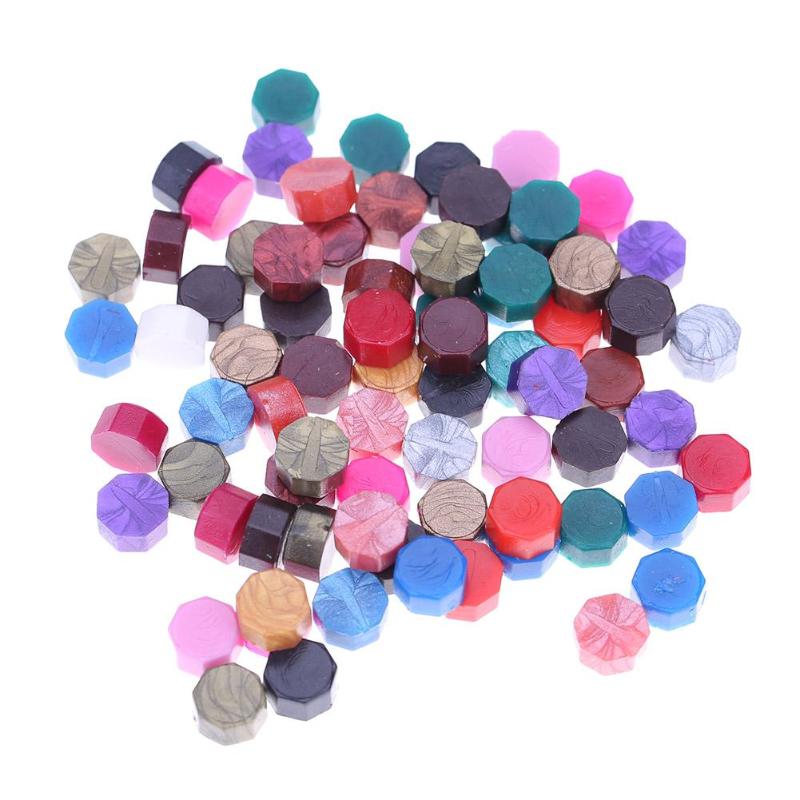 100pcs Vintage Sealing Wax Tablet Pill Beads Stamp Wax for Wedding Invitation Envelope DIY Crafts Sealing Waxs Beads Oil Paints