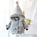 Thickening Warm Girls Jacket Cotton Lovely Thick Hooded Coat For Baby Girls Winter Girls Outerwear Kids Christmas gifts Clothes