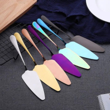 Colorful Cake Shovel Stainless Steel Birthday Cake Knife Cutter Pie Pizza Shovel Cake Spatula Baking Tools