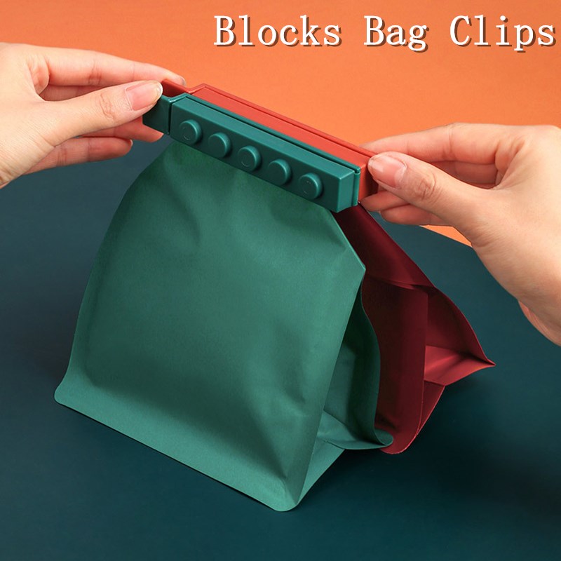 4Pcs Portable Food Grade Vacuum Sealing Clamp Plastic Mini Bag Clips Food Storage Bag Sealer Food Preservation Clip Kitchen Tool