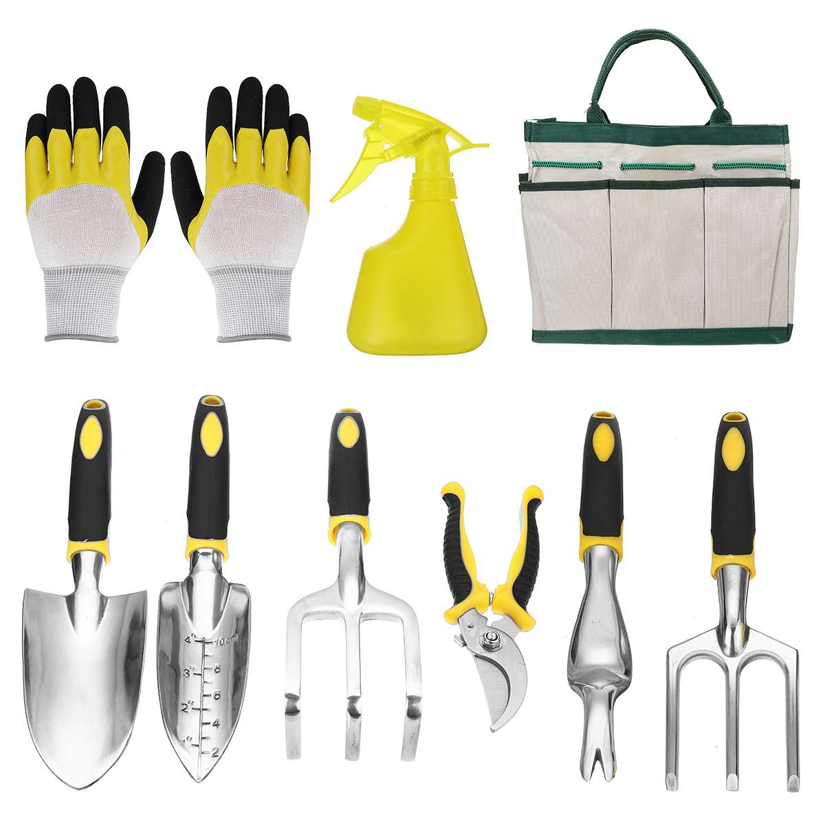 Garden Tool Set 5/9 Pcs /set Multi-Functional Garden Kit Practical/Trowel/Rake/Shovel/Fork/Scissors/Gloves/Tool Bag Included