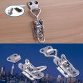 Spring Loaded Metalworking High Strength Stainless Steel Accessories Chest Trunk Latch Catch Hasp Adjustable Box Toggle Lock
