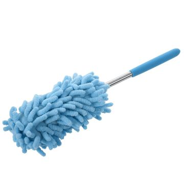 1PCS Retractable Chenille Feather Duster(blue)